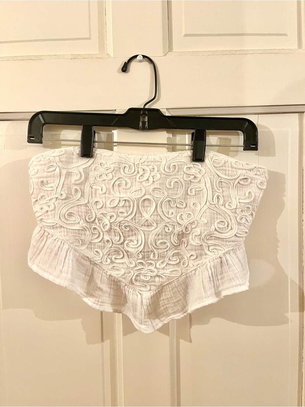 American Eagle Bandana White Embroidered Top - Women’s Small - Picture 1 of 8